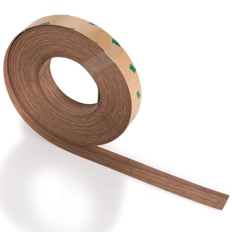 3M Pressure Sensitive Peel and Stick Edge Banding - 13/16" x 50' Roll - Species:Walnut